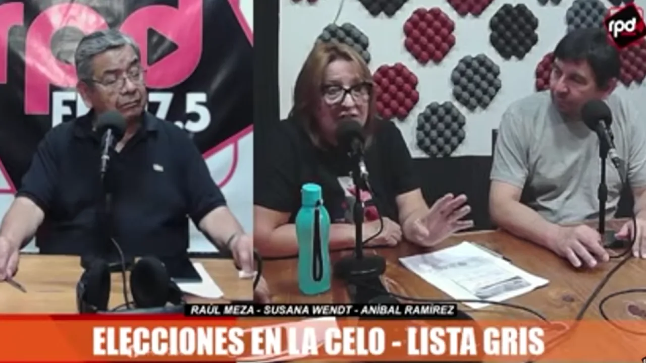 Raúl MEza, Susana Wendt y Aníbal Ramírez integrantes de la Lista Gris