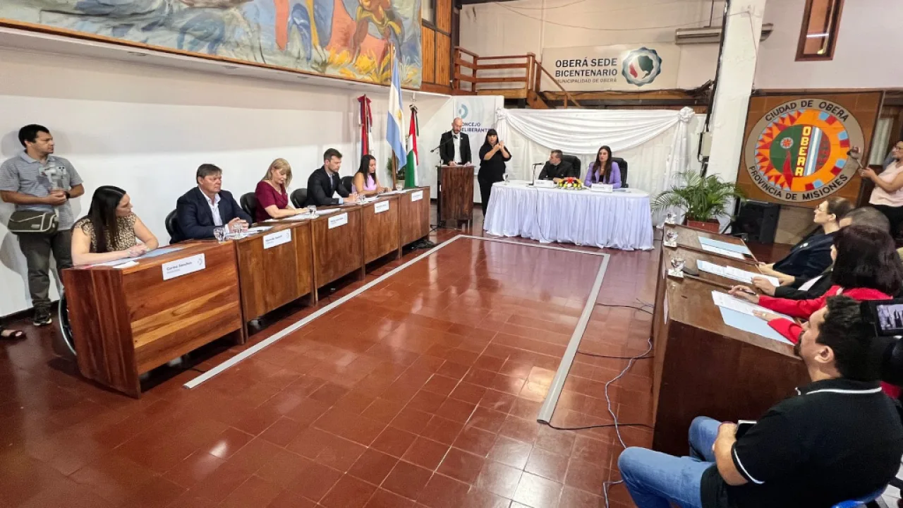 Se inauguró el XLIX Período de Sesiones Ordinarias del Concejo Deliberante de Oberá