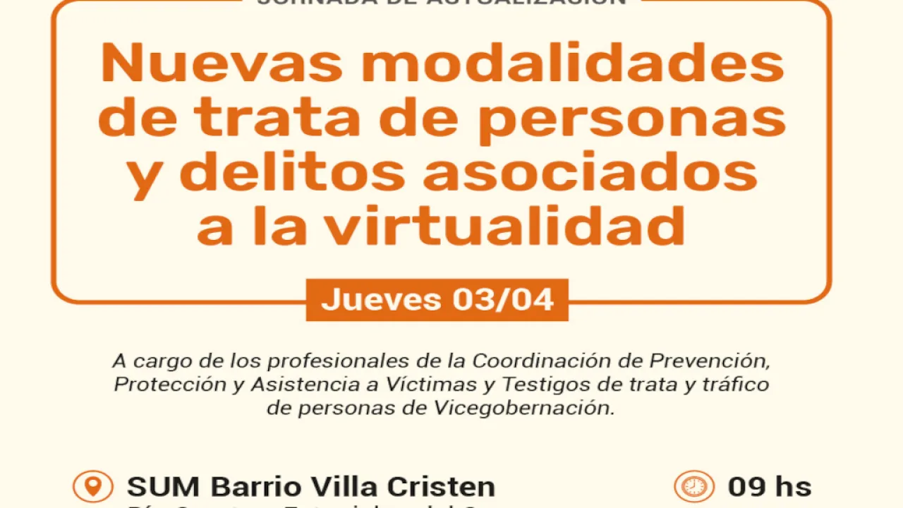 Capacitación contra la trata de personas se prepara para enfrentar el delito