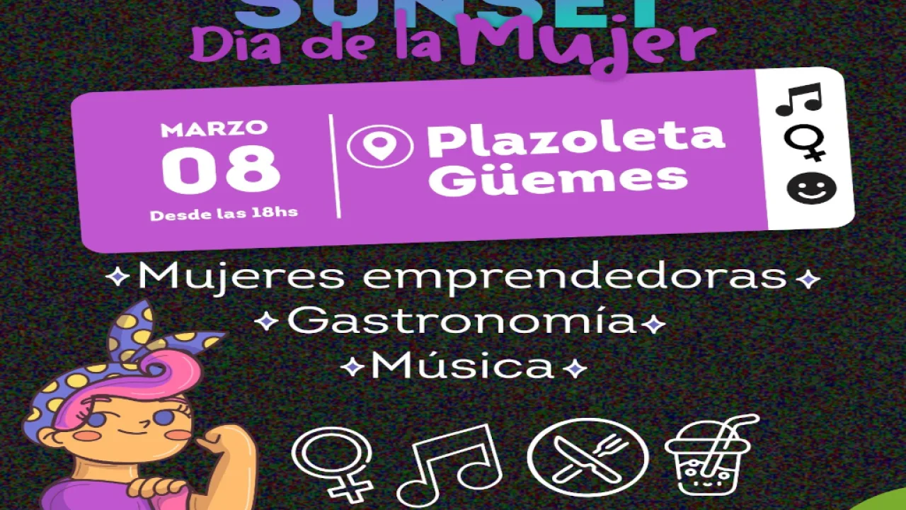 Celebra el día internacional de la mujer en la plazoleta güemes