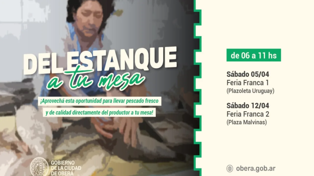 Venta especial de pescado fresco en las ferias francas