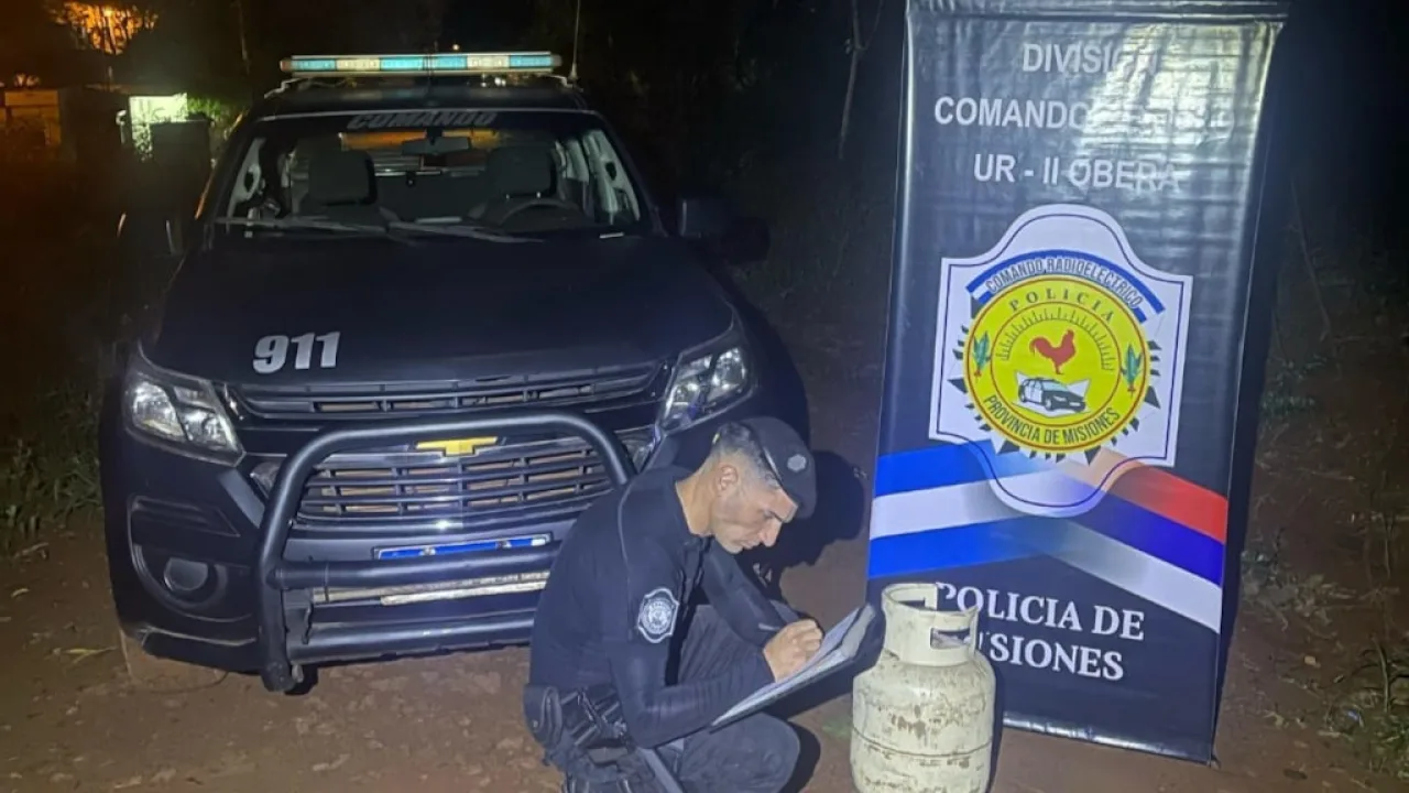 Efectivos policiales recuperaron una garrafa robada e investigan la participación de un menor