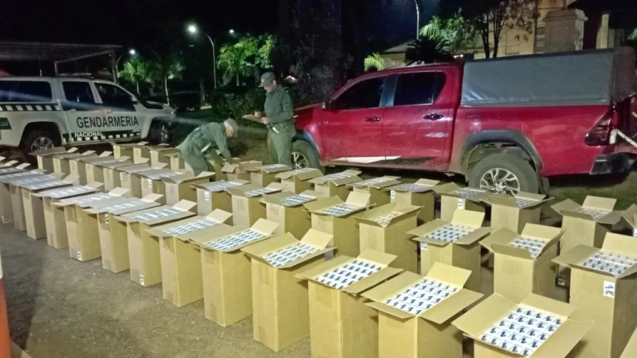 Gendarmería Nacional decomisa millonario contrabando de cigarrillos en Misiones
