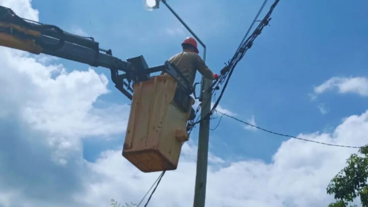 Realizaron mejoras en el alumbrado público del Barrio Bella Vista