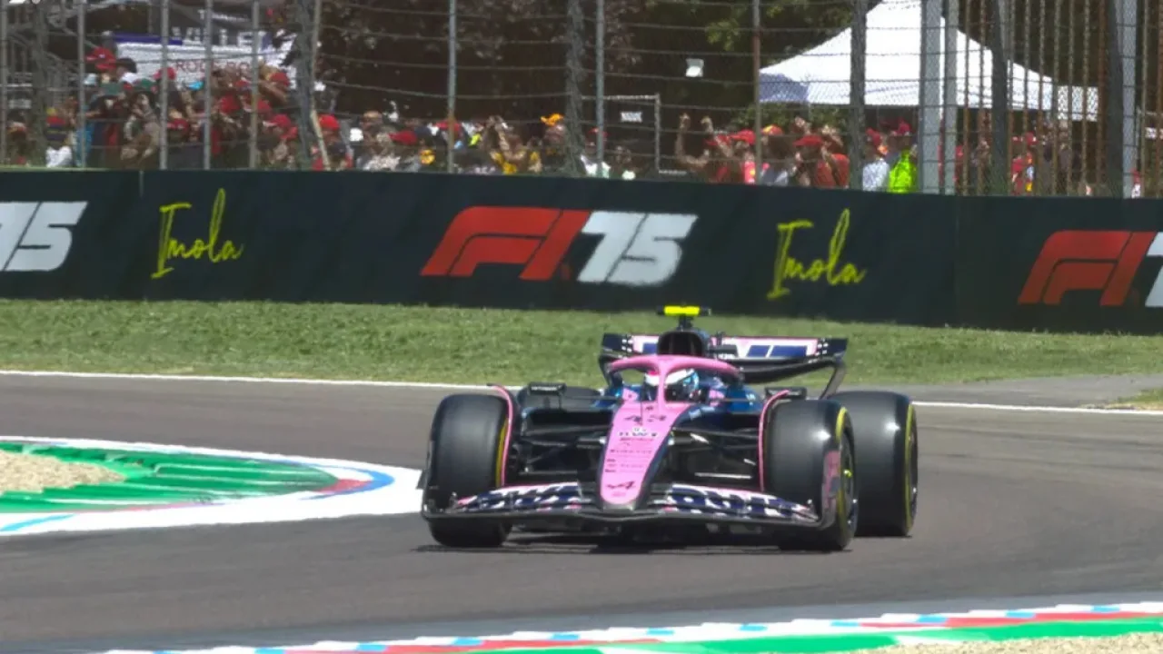 Franco Colapinto giró en el circuito de Monza
