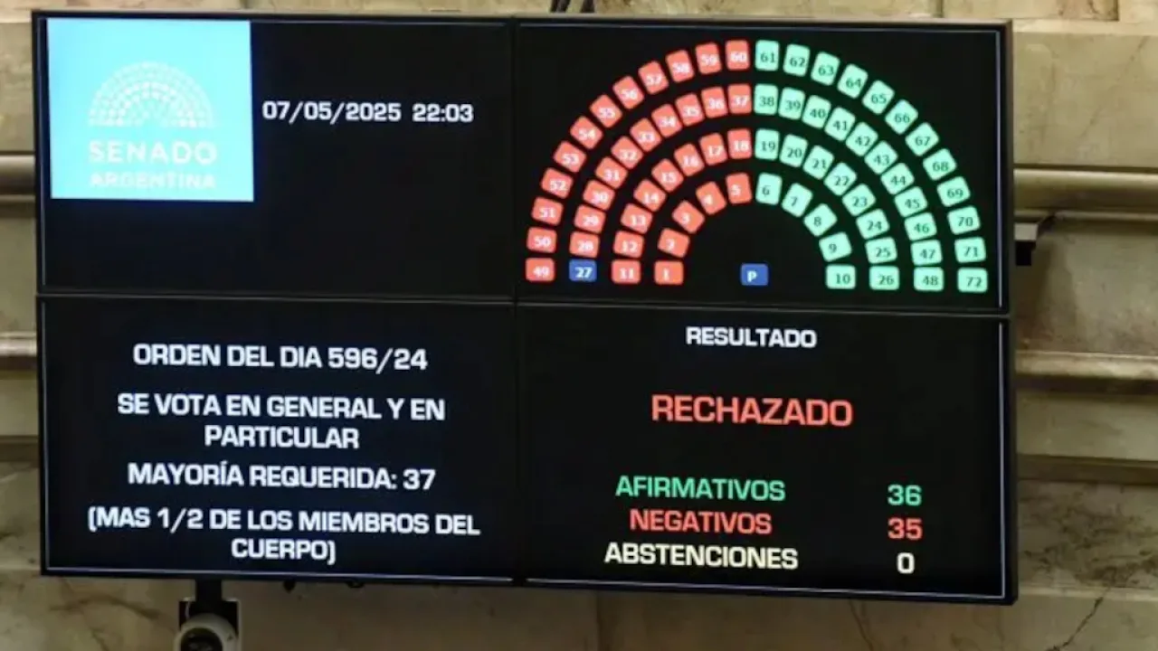 Con el voto en contra de dos senadores misioneros y UP, se cayó la Ley de Ficha Limpia