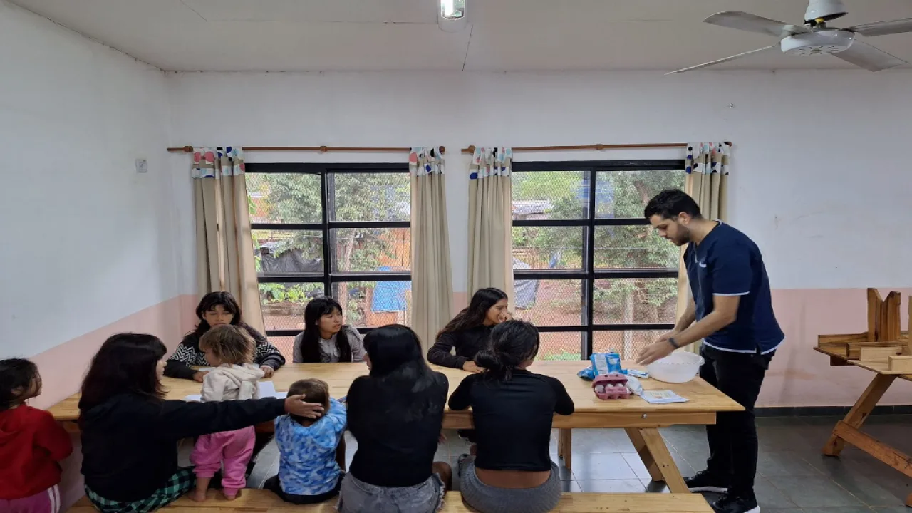 Taller de cocina saludable, actividades de prevención y mas en villa Günther