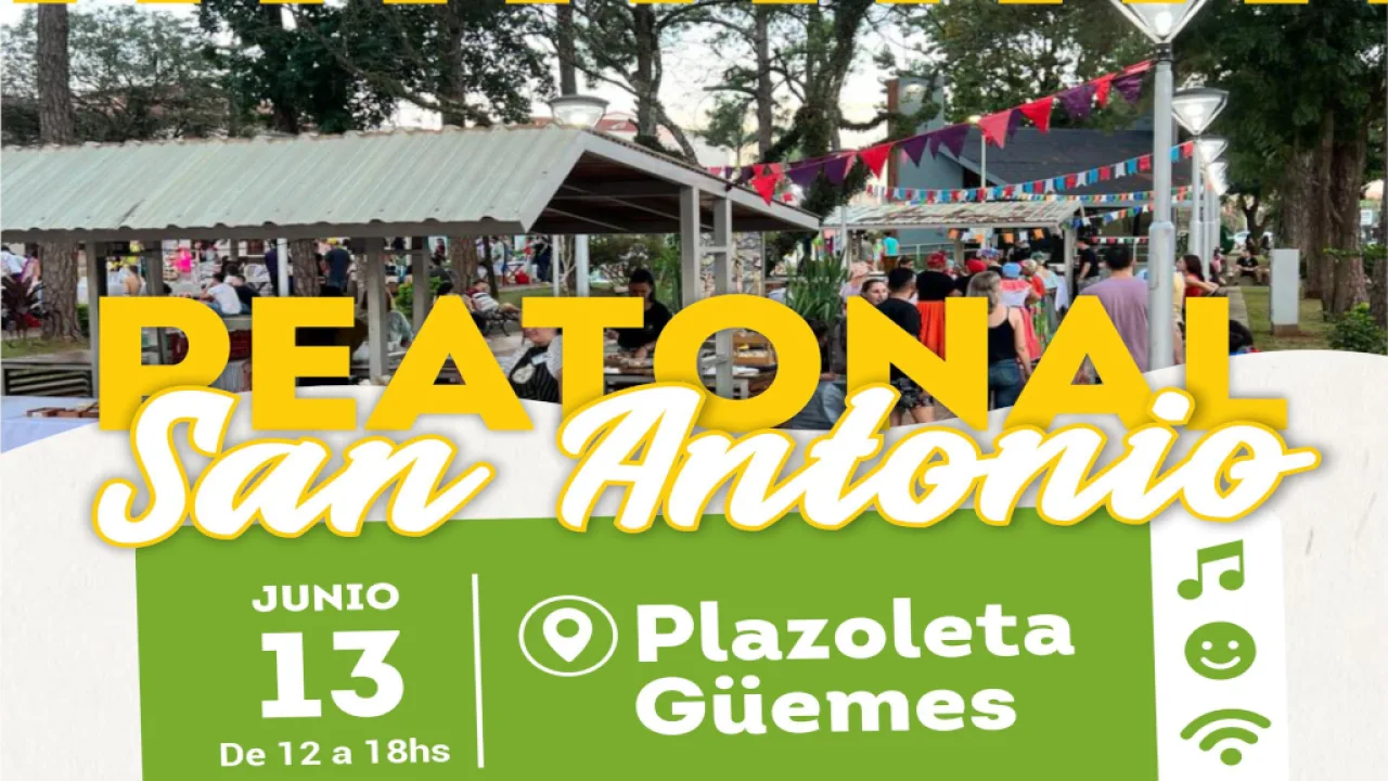 Un evento imperdible de fe y cultura la peatonal de San Antonio