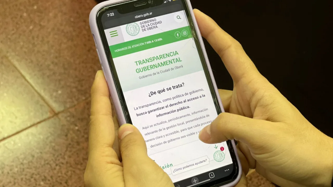 Oberá fortalece la transparencia con una plataforma online