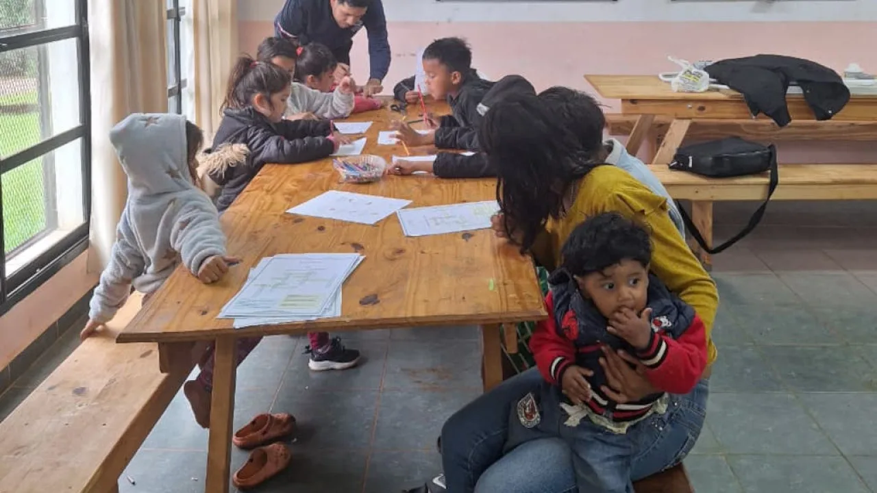 Actividades lúdicas en el Centro Integrador Comunitario del Barrio Günther