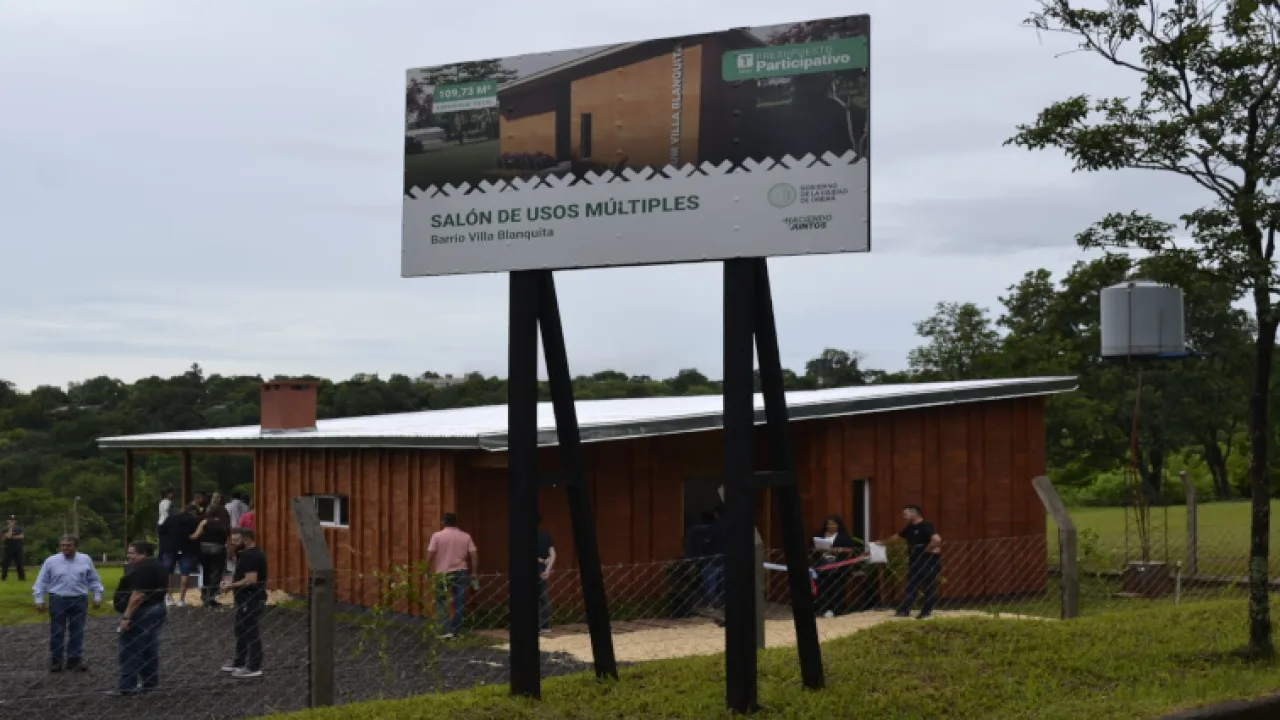 Se inauguró el primer proyecto del Presupuesto Participativo en Villa Blanquita