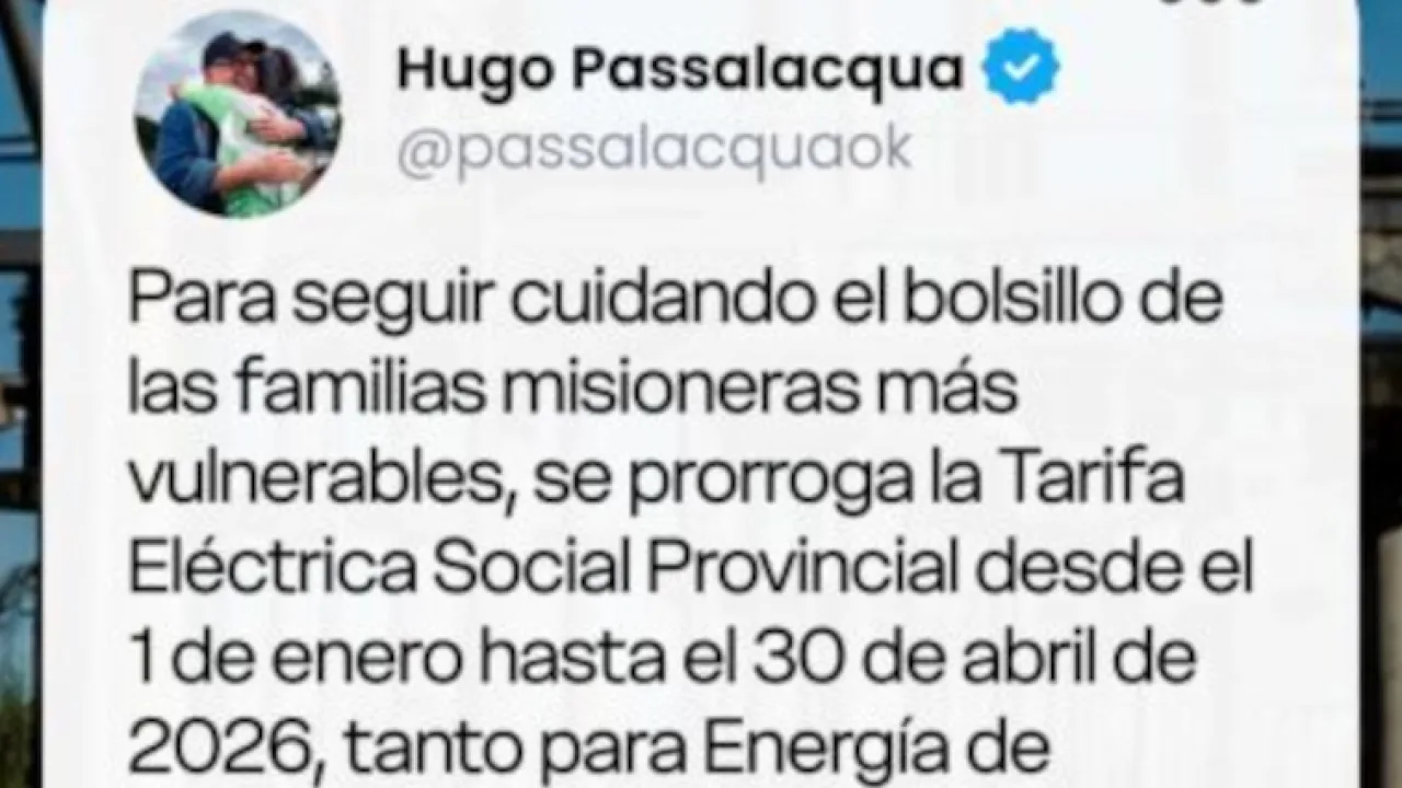 La Provincia extendió la Tarifa Eléctrica Social para usuarios vunerables