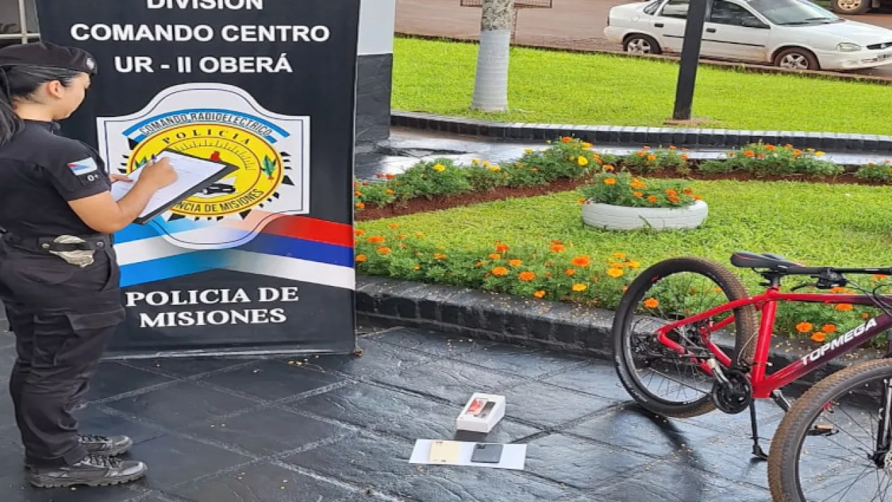 Agentes encubiertos recuperaron elementos robados en Oberá y Panambí