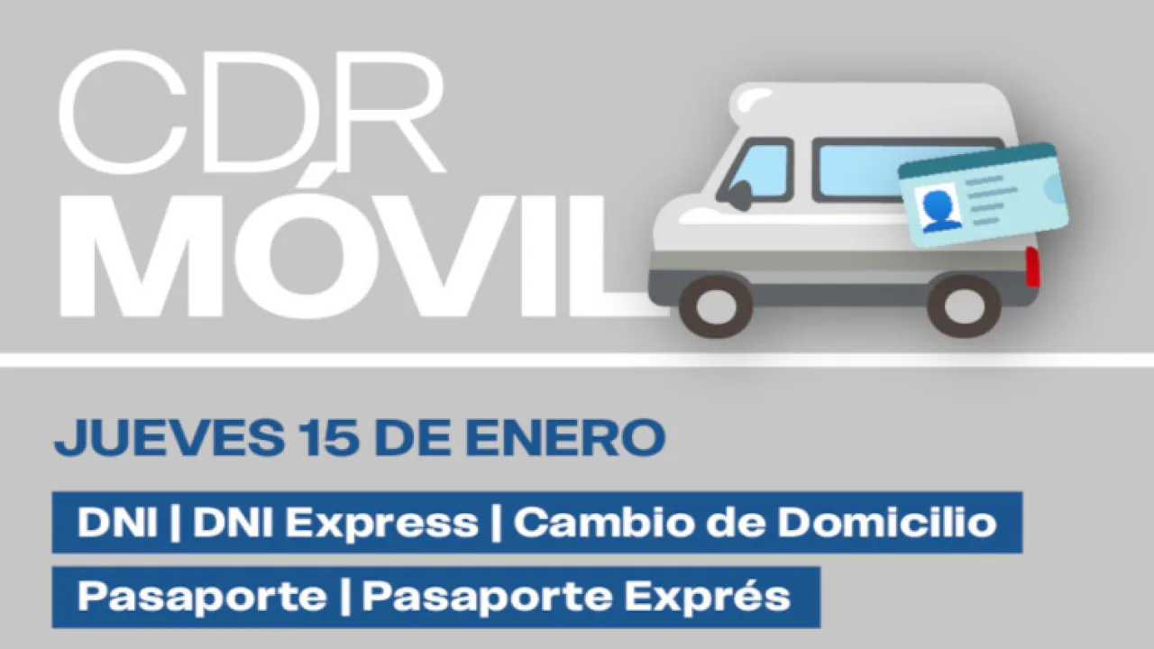 El CDR Móvil llega a Oberá con servicios de documentación