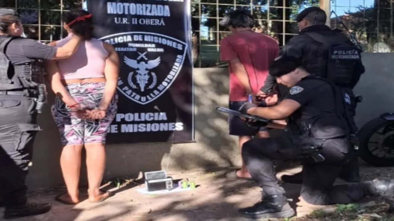 Una Pareja fue demorada junto a su hijo adolescente por una serie de robos en Oberá