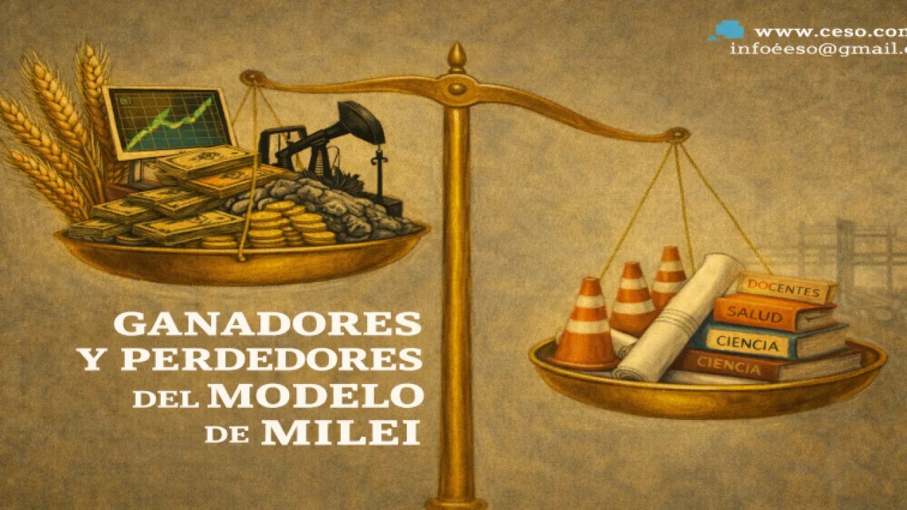 Presentó el CESO el Informe "Ganadores y perdedores del Modelo Milei"
