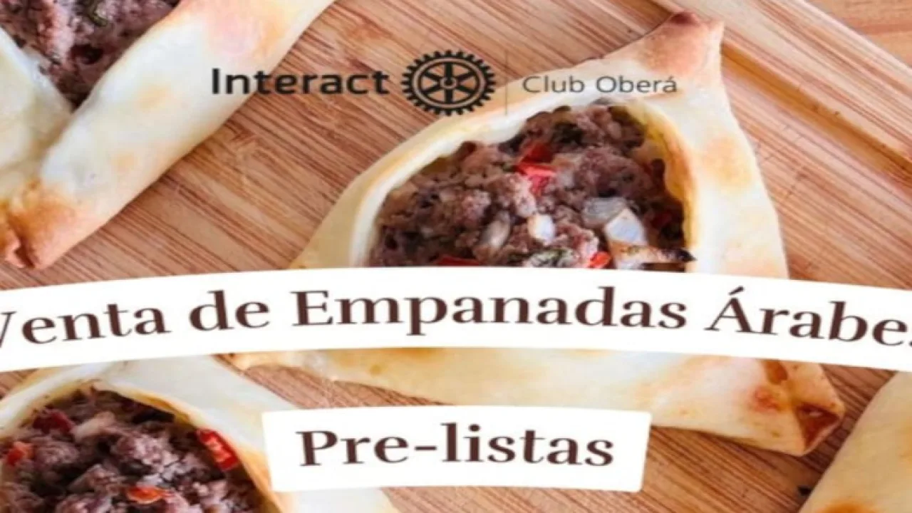 Sabor con propósito, el Club Interact de Oberá organiza una nueva venta de empanadas árabes