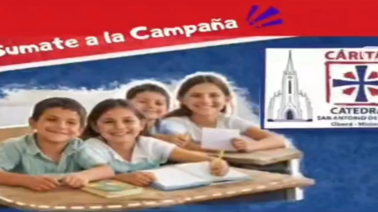 Cáritas lanza la campaña "Mochilas Solidarias", cómo ayudar a que todos los niños de Oberá vuelvan a clases