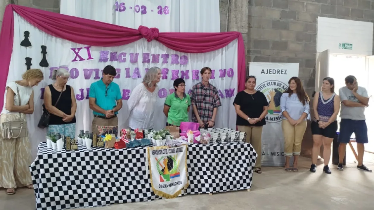 Oberá fue epicentro del ajedrez femenino con la XI° Edición del Encuentro "Norma Clark"