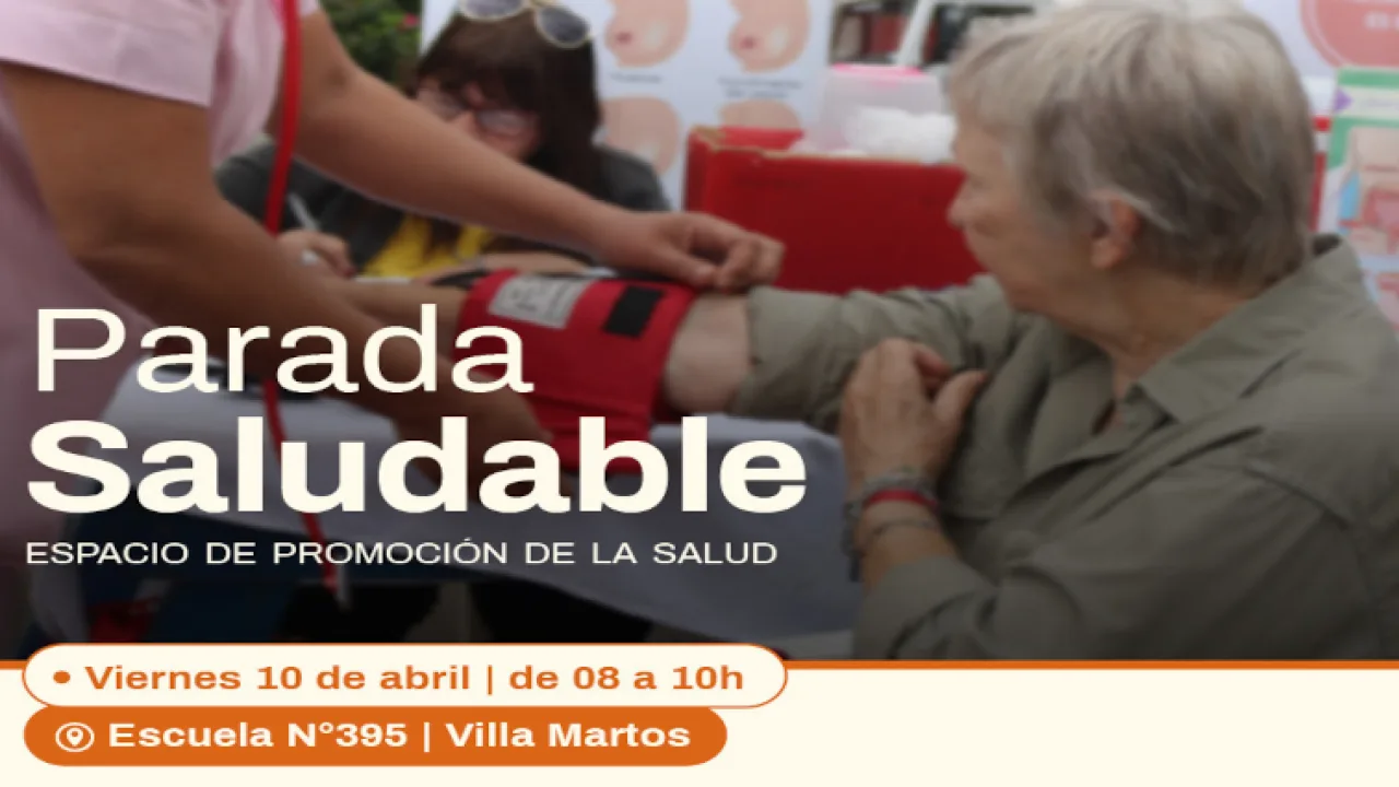 Se realizará una nueva Parada Saludable en el Barrio Villa Marttos