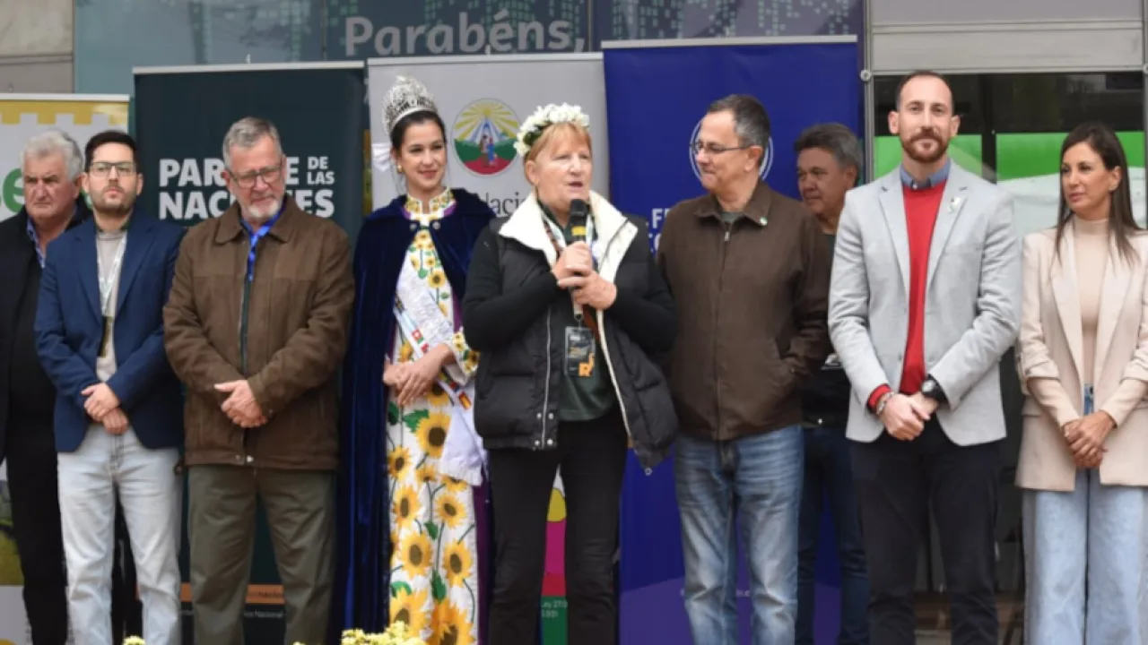 Promocionando la Fiesta Nacional del Inmigrante en la FENASOJA 2026