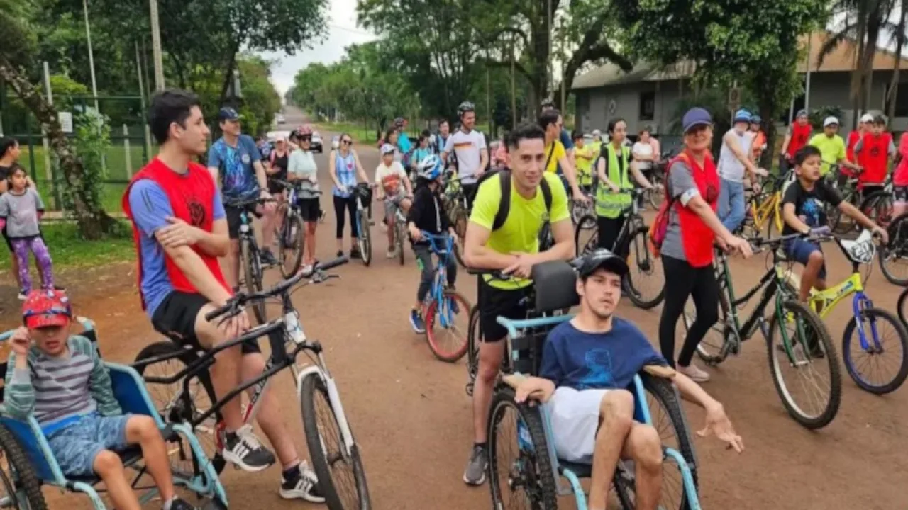 La Capital del Monte palpita la 8ª Bicicleteada y Caminata Solidaria Inclusiva de la Fundación Guillermo Hayes