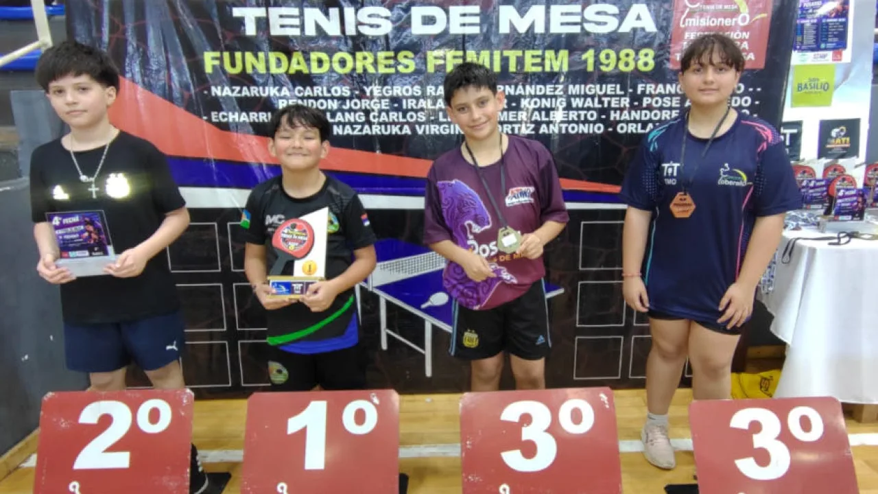 Posadas recibió al circuito misionero de Tenis de Mesa